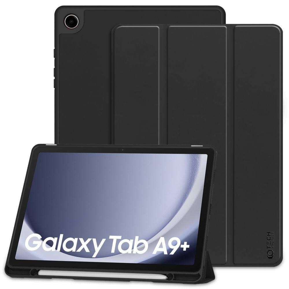 SCHUTZHÜLLE / COVER FÜR SAMSUNG GALAXY TAB A9+ PLUS 11.0 X210 / X215 / X216 TECH-PROTECT SC PEN SCHWARZ