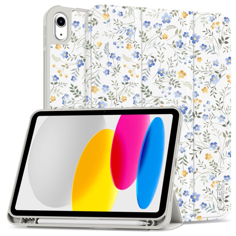 TECH-PROTECT SC PEN IPAD 10.9” 10 / 2022 / 11” 11 / 2025 FRÜHLINGSBLUMEN
