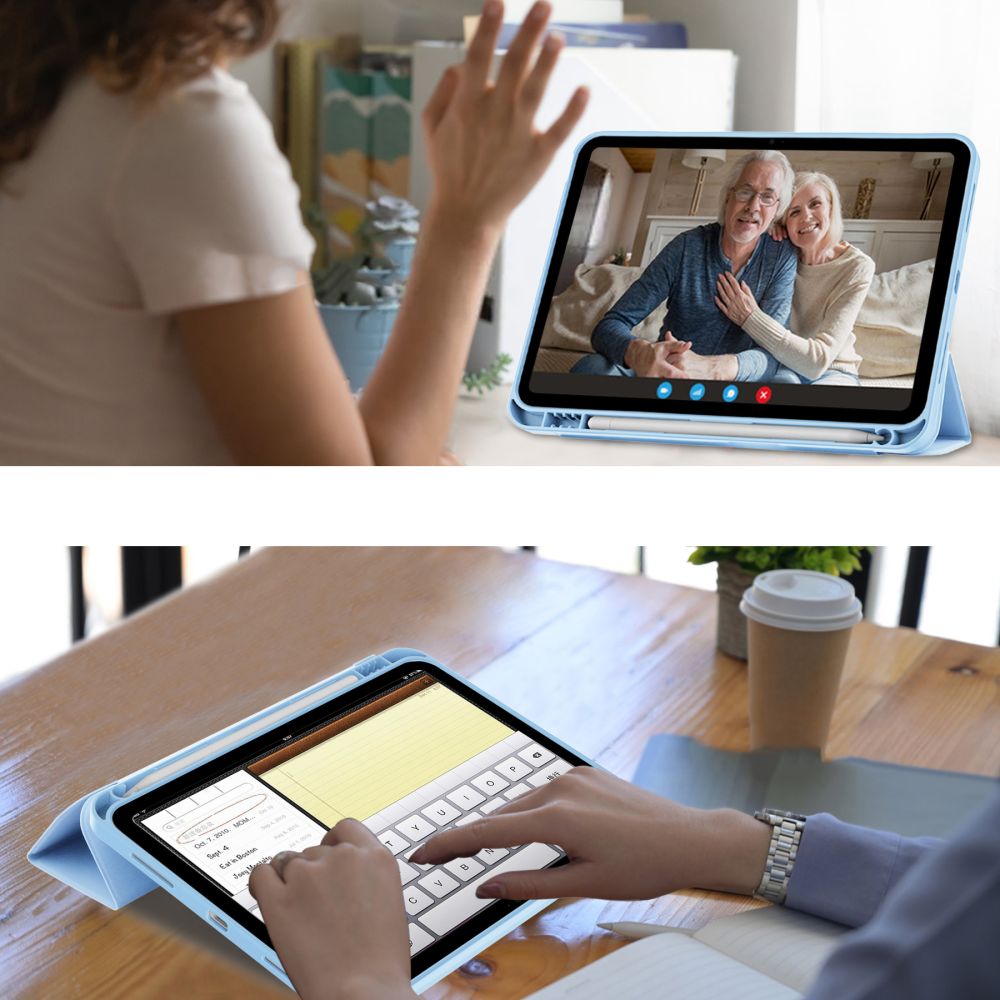 SCHUTZHÜLLE / HÜLLE FÜR IPAD 10,9” 10 / 2022 / 11” 11 / 2025 TECH-PROTECT SC PEN HIMMELBLAU