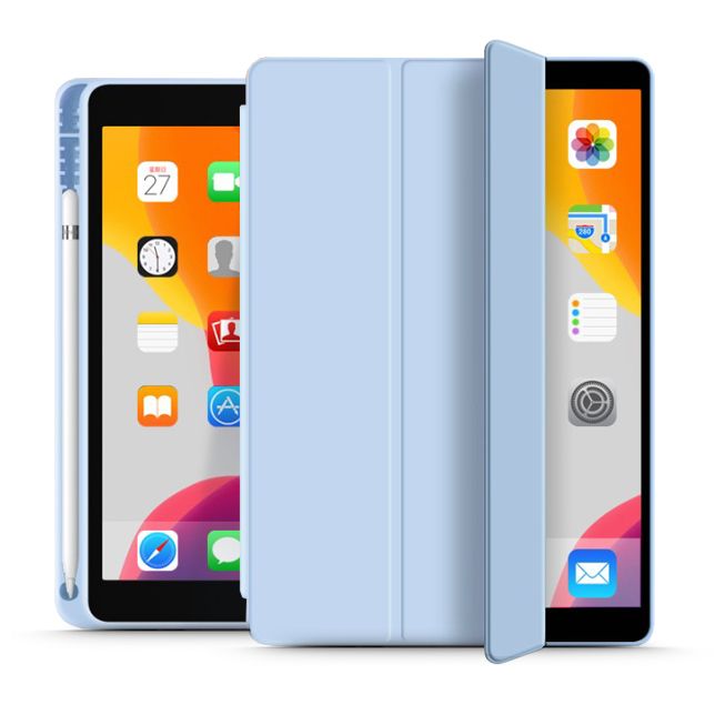 HÜLLE / COVER FÜR IPAD 10.2 7 / 8 / 9 / 2019-2021 TECH-PROTECT SC PEN HIMMELBLAU