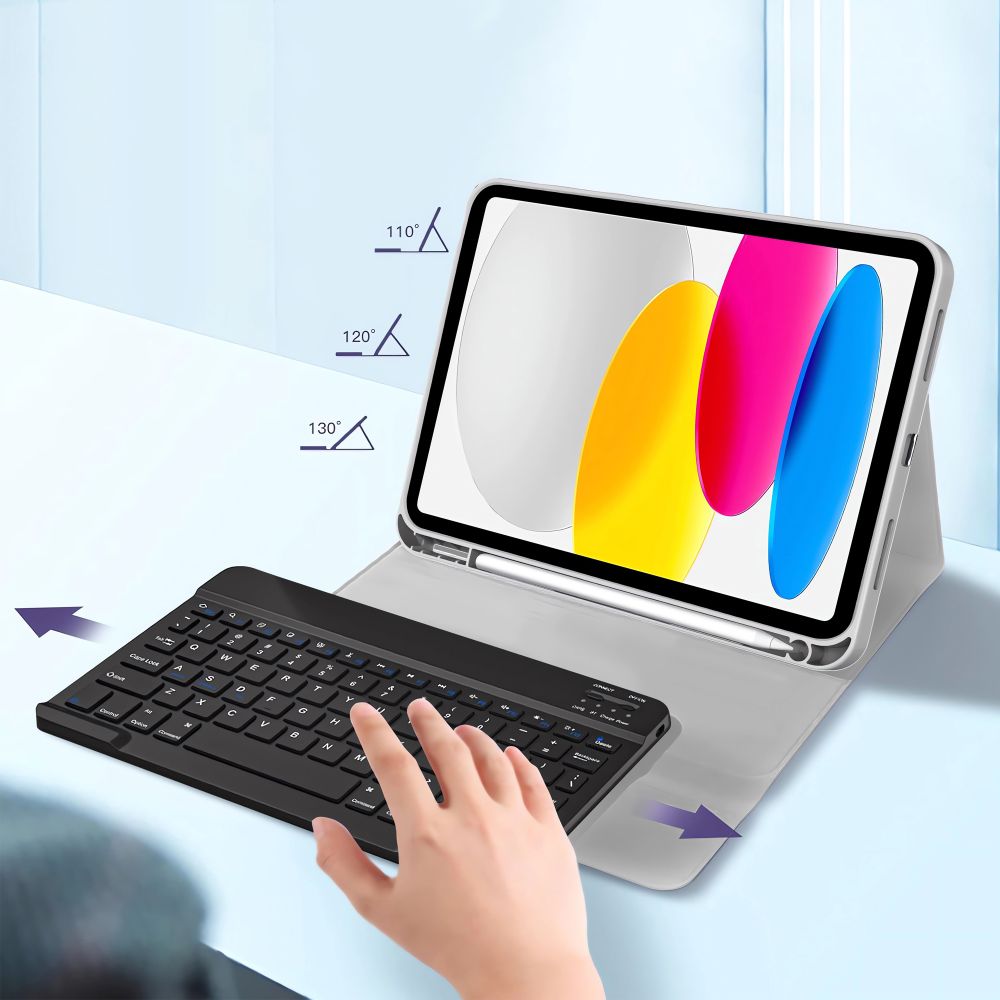 TECH-PROTECT SC PEN + TASTATUR IPAD 10,9” 10 / 2022 / 11” 11 / 2025 GRAU