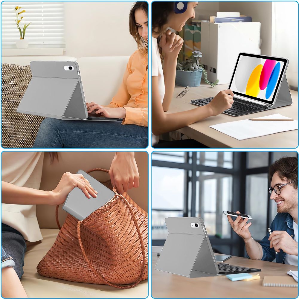 TECH-PROTECT SC PEN + TASTATUR IPAD 10,9” 10 / 2022 / 11” 11 / 2025 GRAU