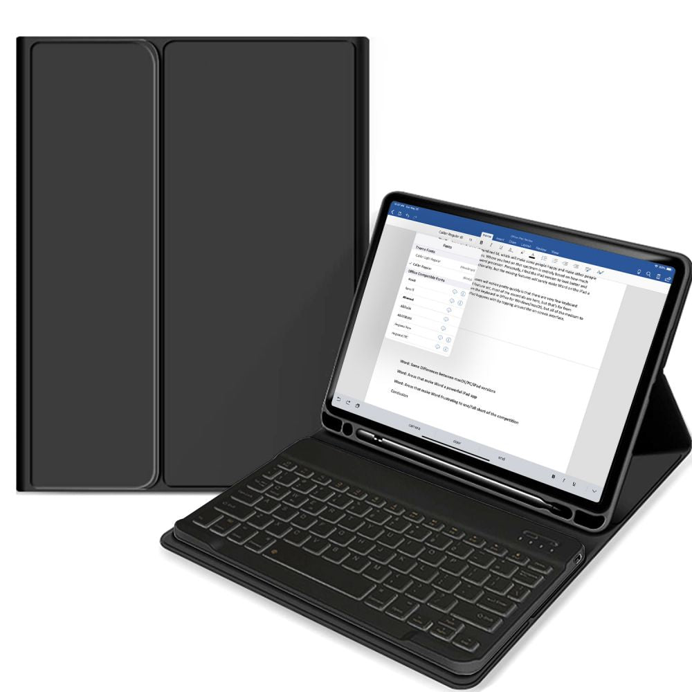 TASCHE MIT TASTATUR FÜR IPAD AIR 10.9 4 / 5 / 2020-2022 / 11 6 / 2024 TECH-PROTECT SC PEN IPAD AIR SCHWARZ