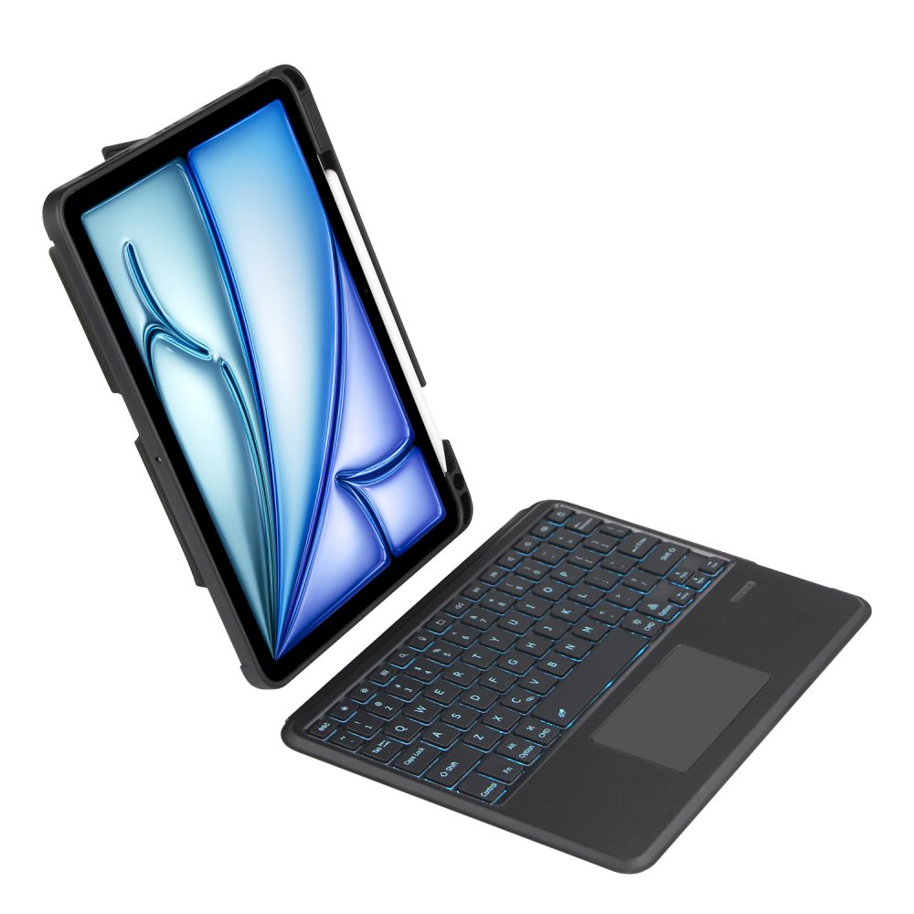 TASCHE MIT TASTATUR FÜR IPAD AIR 10.9 4 / 5 / 2020-2022 / 11 6 / 2024 TECH-PROTECT SCMAG PEN SCHWARZ