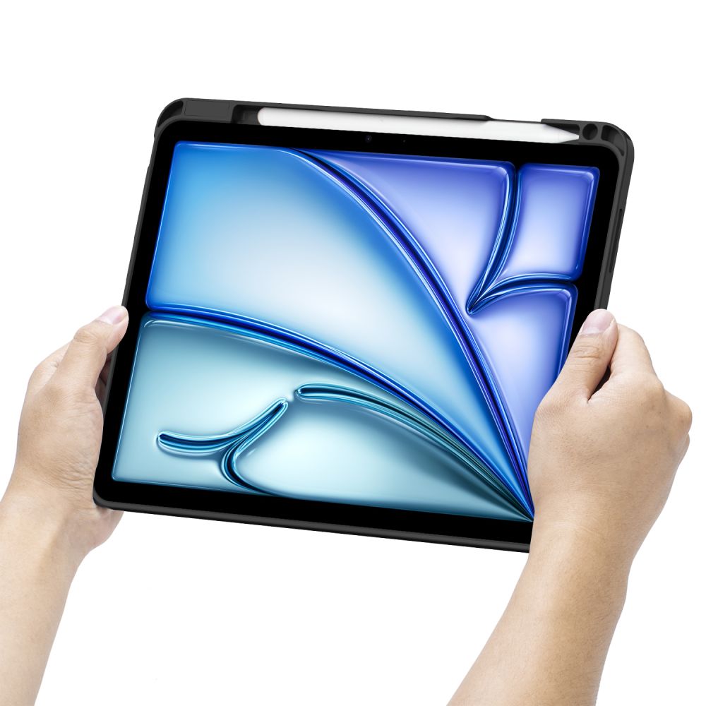 TASCHE MIT TASTATUR FÜR IPAD AIR 10.9 4 / 5 / 2020-2022 / 11 6 / 2024 TECH-PROTECT SCMAG PEN SCHWARZ