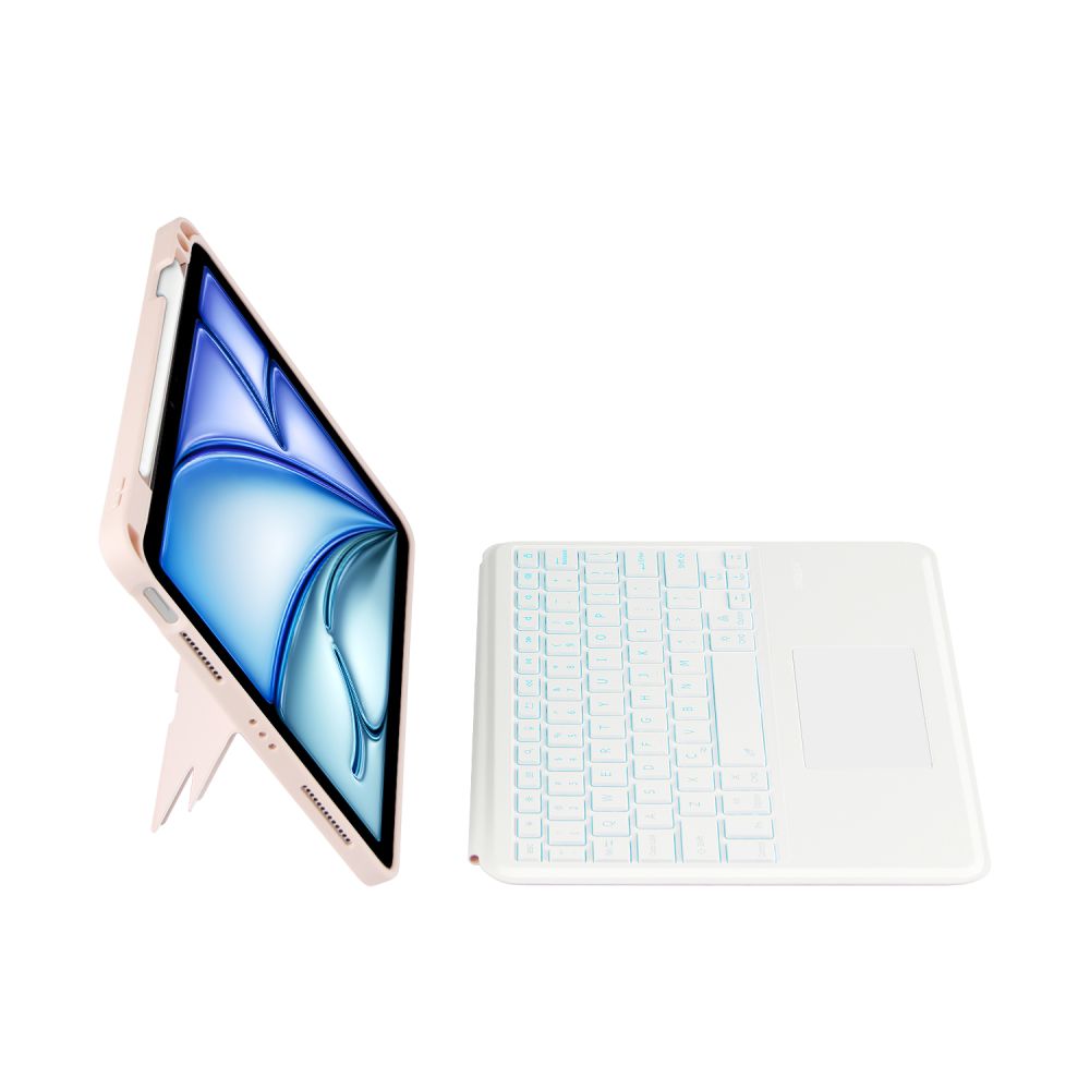 TASCHE MIT TASTATUR FÜR IPAD AIR 10.9 4 / 5 / 2020-2022 / 11 6 / 2024 TECH-PROTECT SCMAG PEN ROSA
