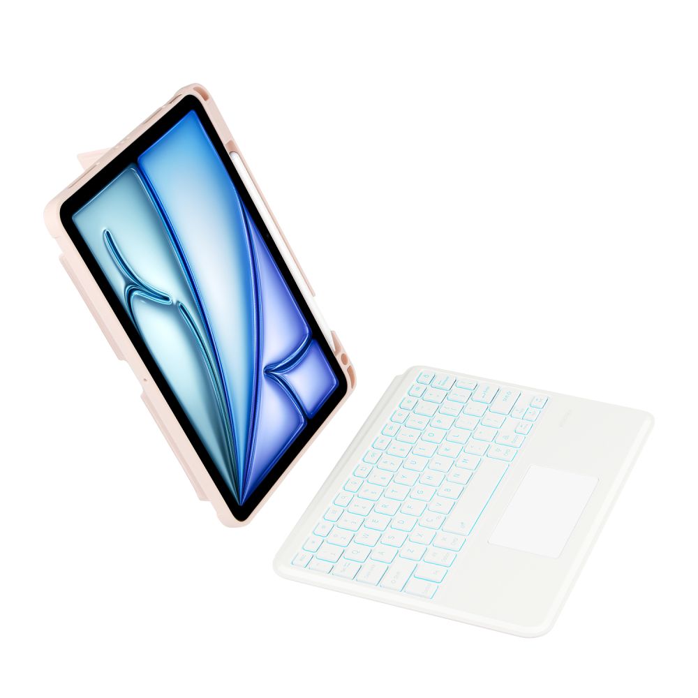 TASCHE MIT TASTATUR FÜR IPAD AIR 10.9 4 / 5 / 2020-2022 / 11 6 / 2024 TECH-PROTECT SCMAG PEN ROSA