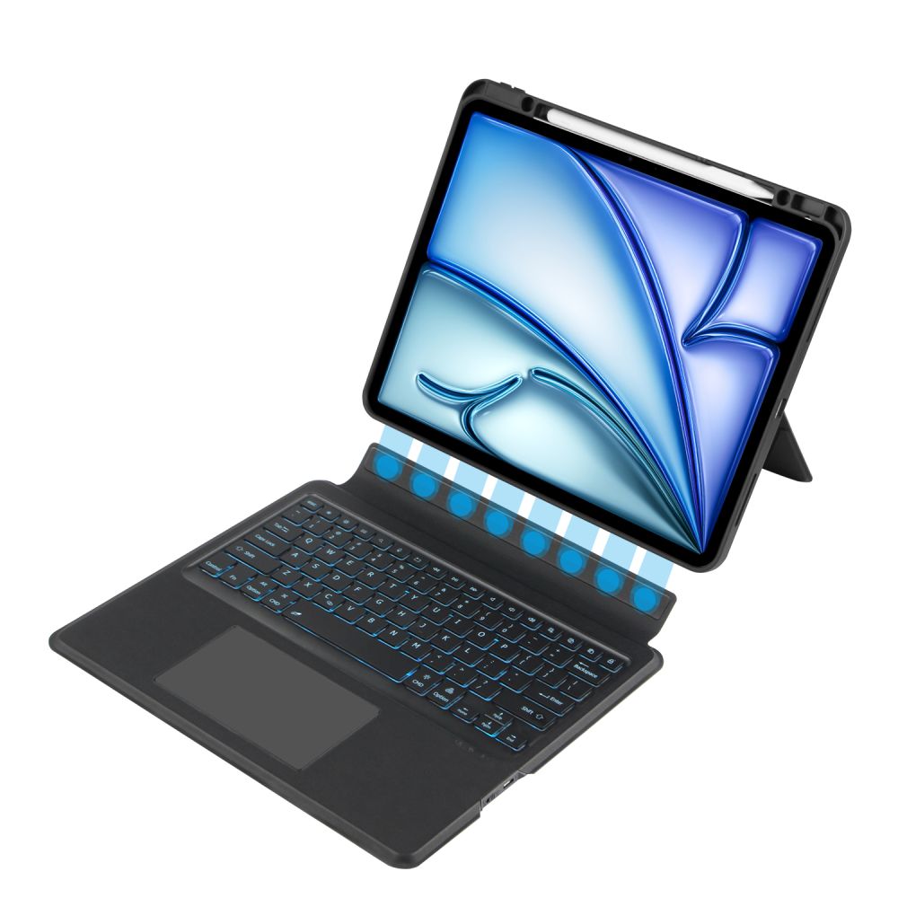 TASCHE MIT TASTATUR FÜR IPAD AIR 13 2024 TECH-PROTECT SCMAG PEN SCHWARZ