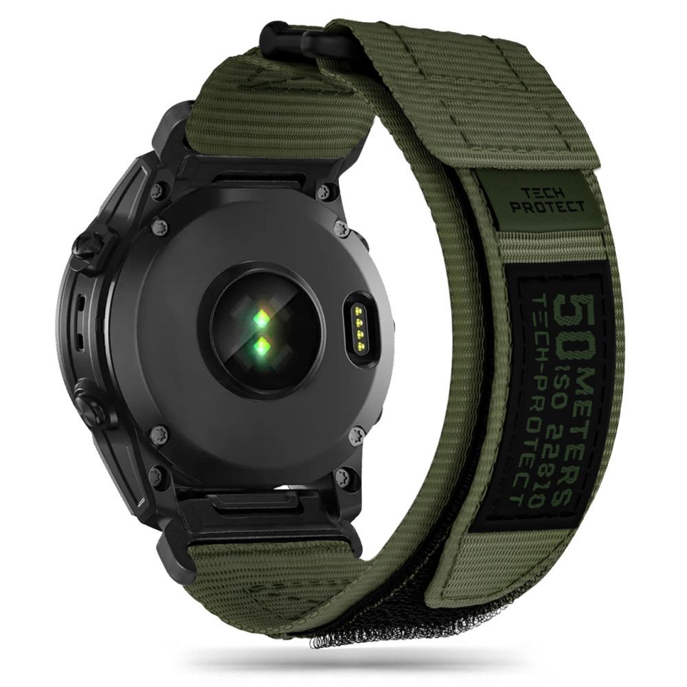 TECH-PROTECT SCOUT PRO ARMBAND FÜR GARMIN FENIX 22MM 5 / 6 / 6 PRO / 7 MILITÄRGRÜN