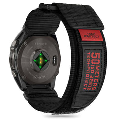 TECH-PROTECT SCOUT PRO ARMBAND FÜR GARMIN FENIX 5X / 5X PLUS / 6X / 6X PRO / 7X / 8 (51 MM) SCHWARZ