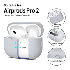 TECH-PROTECT SILIKONHÜLLE FÜR APPLE AIRPODS PRO 1 / 2 CRAYON GRAU