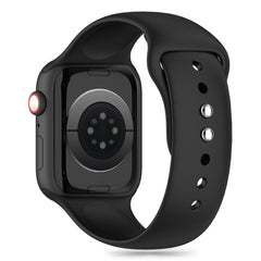 TECH-PROTECT SILIKON ARMBAAND FÜR APPLE WATCH 6 / 7 / 8 / 9 / 10 / SE (40 / 41 / 42 MM) SCHWARZ