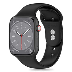 REMEN FÜR DOOP SILIKON APPLE WATCH 6 / 7 / 8 / 9 / 10 / SE / ULTRA 1 / 2 (44 / 45 / 46 / 49 MM) SCHWARZ