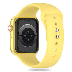 REMEN DOOP SILIKON APPLE WATCH 6 / 7 / 8 / 9 / 10 / SE / ULTRA 1 / 2 (44 / 45 / 46 / 49 MM)KANARIEGELB