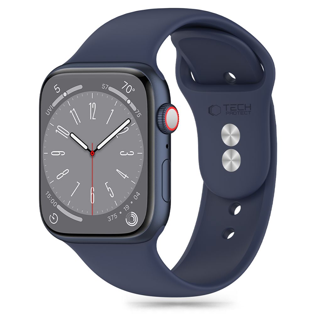 REMEN DOOP SILIKON APPLE WATCH 6 / 7 / 8 / 9 / 10 / SE / ULTRA 1 / 2 (44 / 45 / 46 / 49 MM) MITTERNACHTBLAU