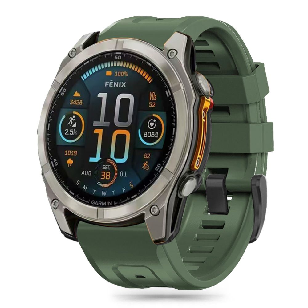 TECH-PROTECT SILIKONARMBAND GARMIN FENIX 5 / 6 / 6 PRO / 7 / 8 (47 MM) / E ARMY GRÜN