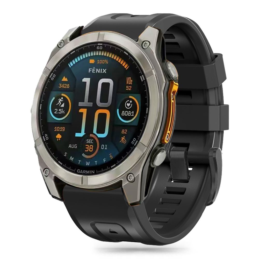 TECH-PROTECT SILIKONARMBAND GARMIN FENIX 5 / 6 / 6 PRO / 7 / 8 (47 MM) / E SCHWARZ
