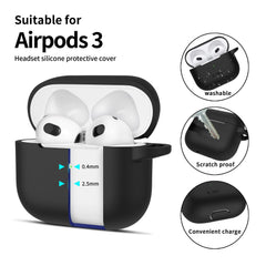 TECH-PROTECT SILIKONHÜLLE FÜR APPLE AIRPODS 3 SCHWARZ