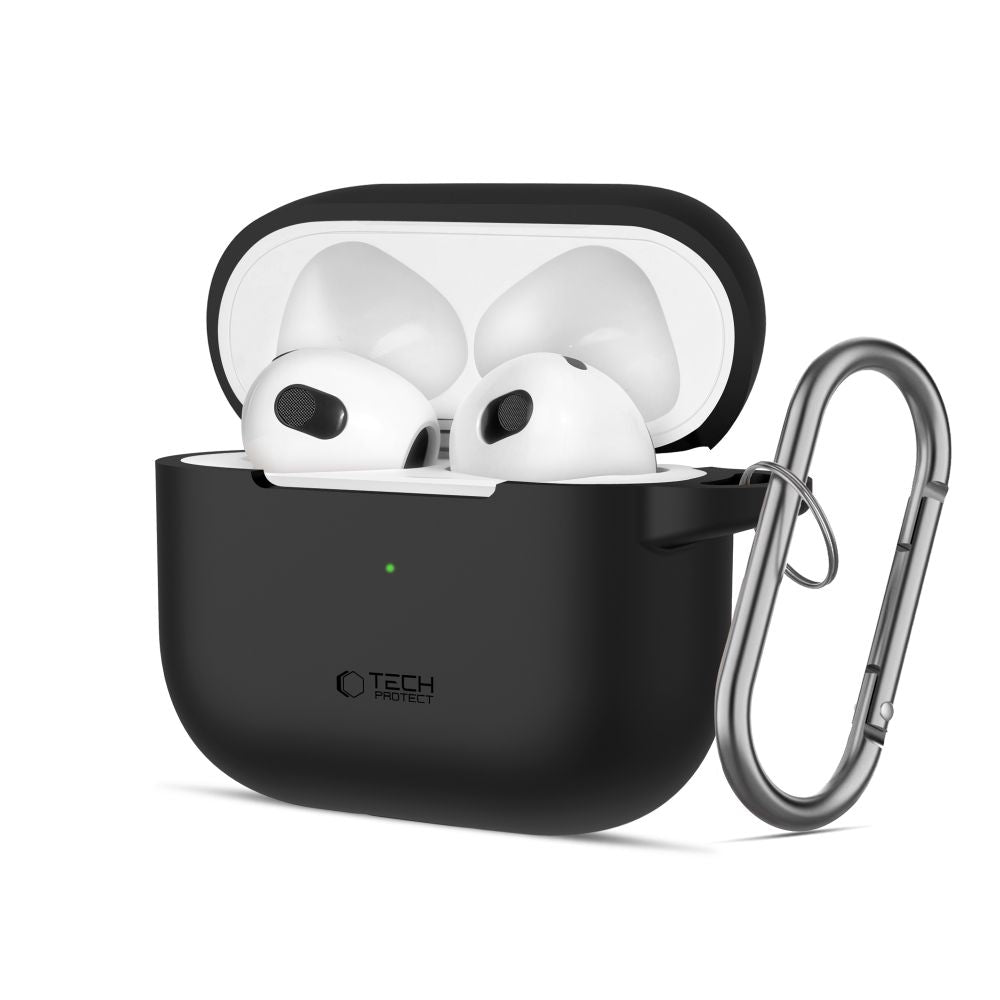TECH-PROTECT SILIKONHÜLLE FÜR APPLE AIRPODS 3 SCHWARZ