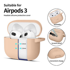 TECH-PROTECT SILIKONHÜLLE FÜR APPLE AIRPODS 3 CAFFE LATTE