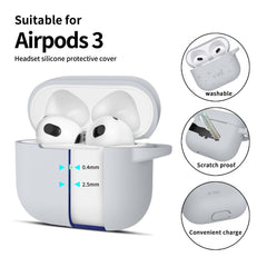 TECH-PROTECT SILIKONHÜLLE FÜR APPLE AIRPODS 3 CRAYON GRAU