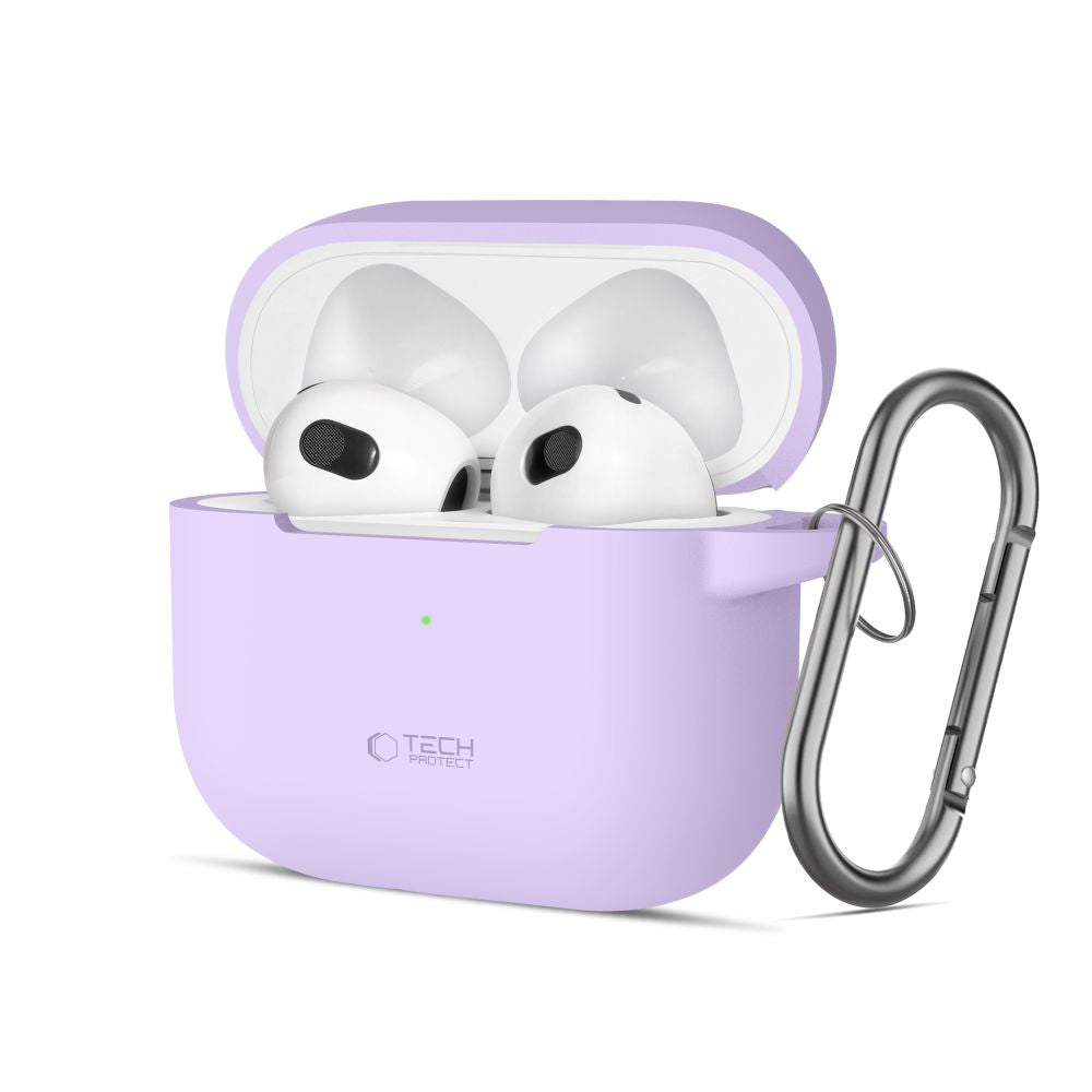 TECH-PROTECT SILIKONHÜLLE FÜR APPLE AIRPODS 3 LAVENDEL