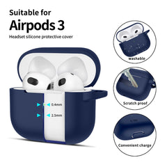 TECH-PROTECT SILIKONHÜLLE FÜR APPLE AIRPODS 3 NAVY BLAU