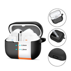 HÜLLE FÜR SAMSUNG GALAXY BUDS 3 / 3 PRO TECH-PROTECT SILIKON-HAKEN SCHWARZ