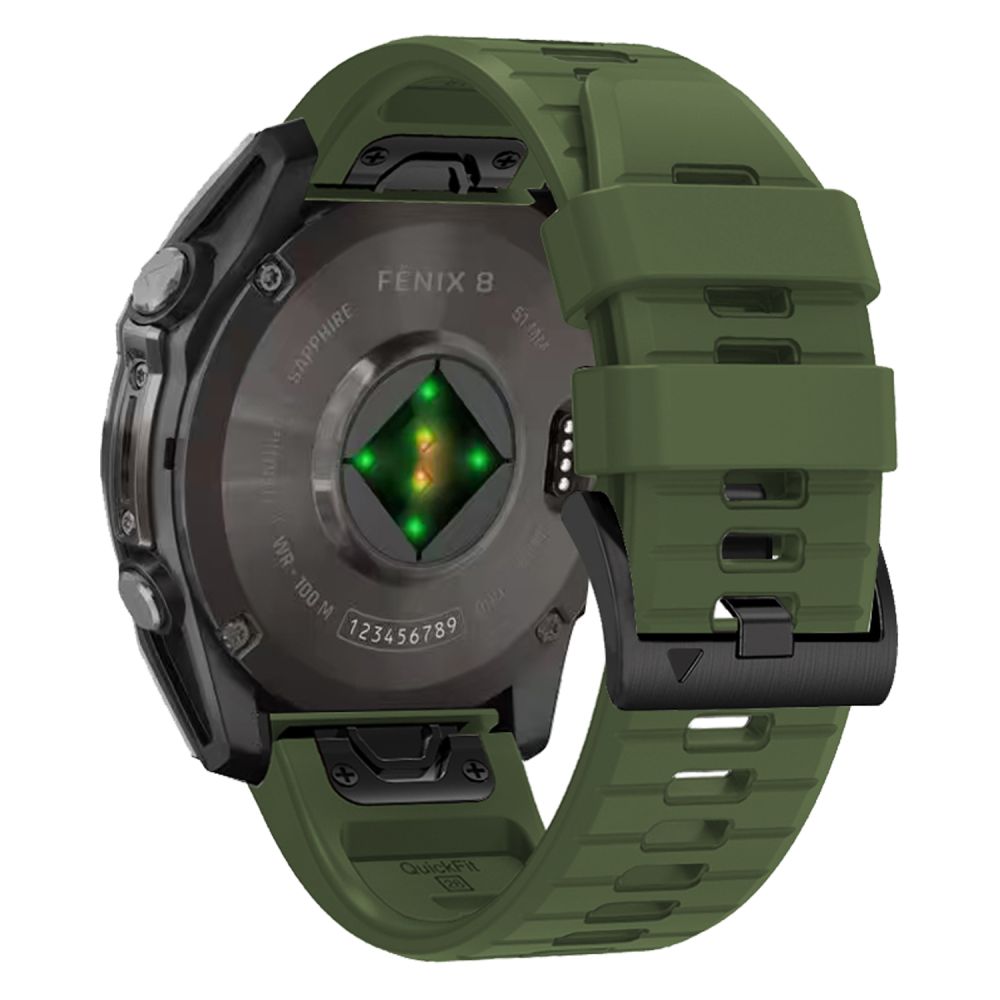 TECH-PROTECT SILIKONARMBAND GARMIN FENIX 5 / 6 / 6 PRO / 7 / 8 (47 MM) / E MILITÄRGRÜN