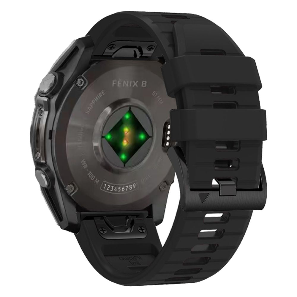 TECH-PROTECT SILIKONARMBAND GARMIN FENIX 5X / 5X PLUS / 6X / 6X PRO / 7X / 8 (51 MM) SCHWARZ