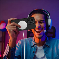 HÜLLE FÜR IPHONE 15 PRO MAGSAFE HEYCASE SILIKON MATTE SCHWARZ