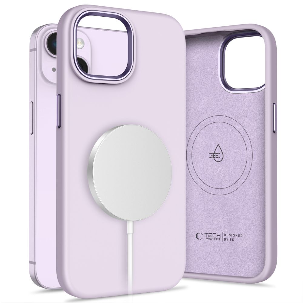 TECH-PROTECT SILIKONDECKEL PURE MAGSAFE IPHONE 14 MAUVE
