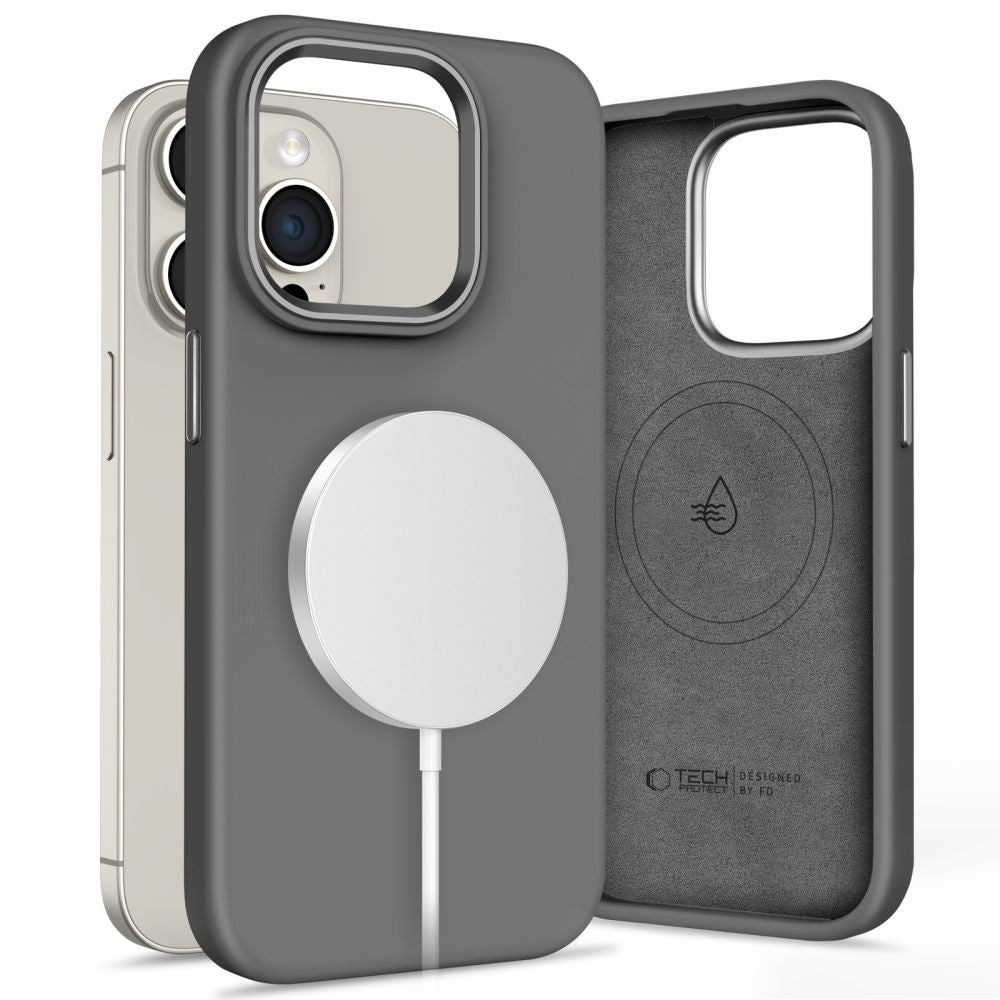 TECH-PROTECT SILIKONHÜLLE PURE MAGSAFE IPHONE 15 PRO CLAY