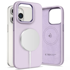TECH-PROTECT SILIKONDECKEL PURE MAGSAFE IPHONE 15 PRO MAUVE
