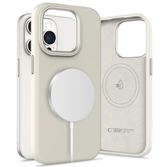 TECH-PROTECT SILIKONDECKEL PURE MAGSAFE IPHONE 15 PRO MAX COSMIC LATTE