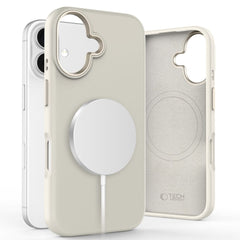 TECH-PROTECT SILIKONDECKEL PURE MAGSAFE IPHONE 16 COSMIC LATTE
