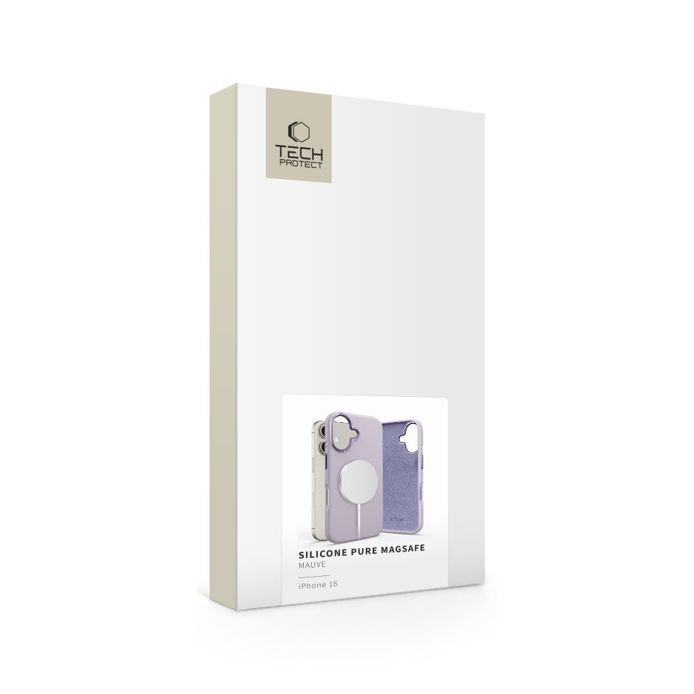 TECH-PROTECT SILIKONDECKEL PURE MAGSAFE IPHONE 16 MAUVE