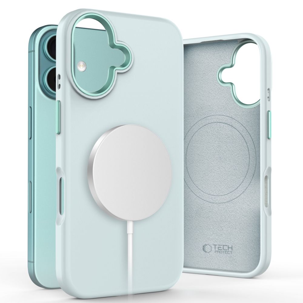 TECH-PROTECT SILIKONDECKEL PURE MAGSAFE IPHONE 16 HIMMELBLAU