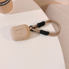 TECH-PROTECT SILIKONHÜLLE MIT SEIL FÜR APPLE AIRPODS PRO 1 / 2 CAFFE LATTE