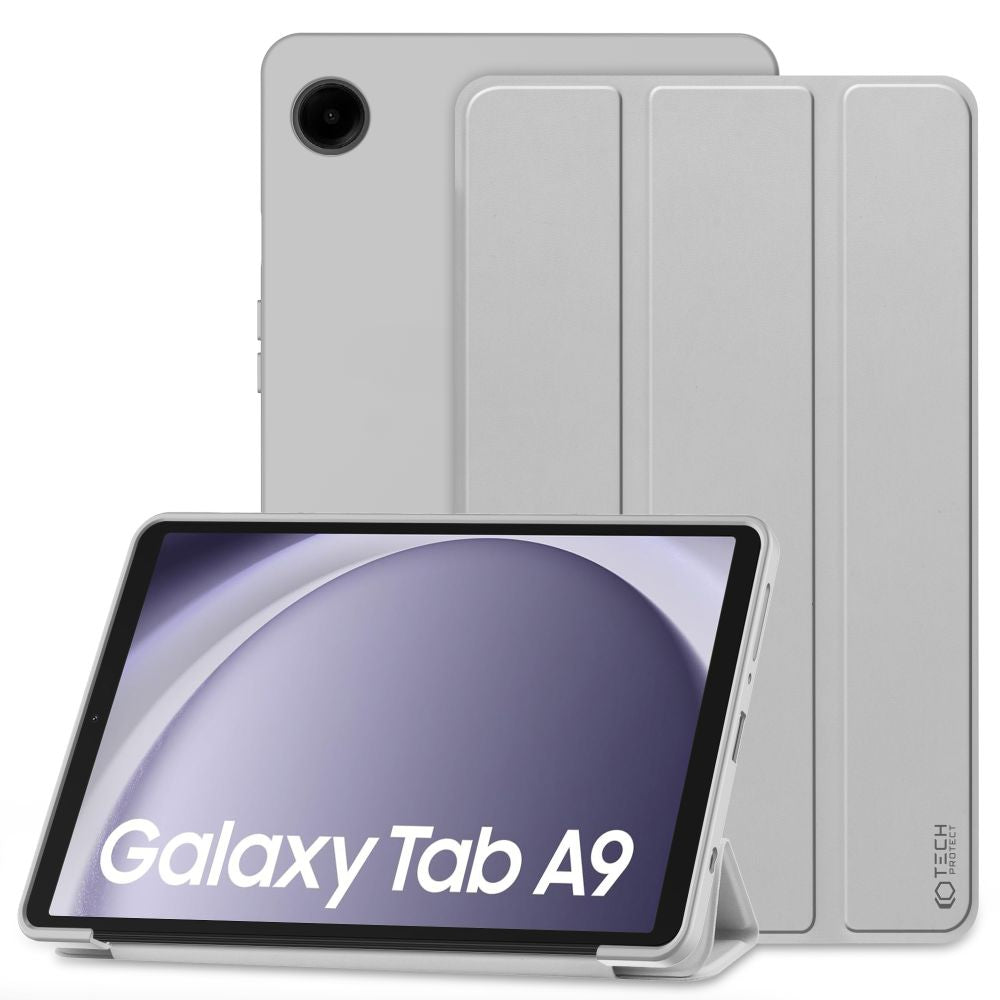 SCHUTZHÜLLE / HÜLLE FÜR SAMSUNG GALAXY TAB A9 8.7 X110 / X115 TECH-PROTECT SMARTCASE GRAU