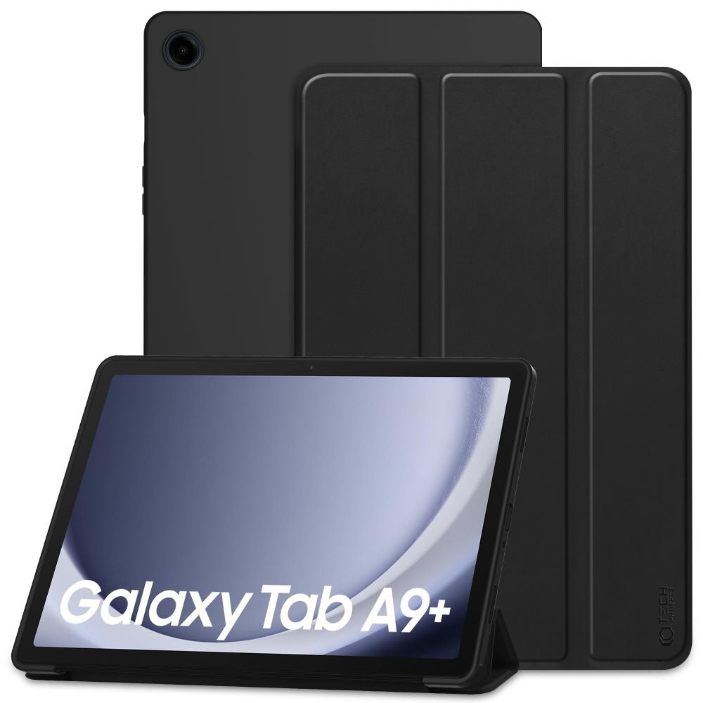 SCHUTZHÜLLE / HÜLLE FÜR SAMSUNG GALAXY TAB A9+ PLUS 11.0 X210 / X215 / X216 TECH-PROTECT SMARTCASE SCHWARZ