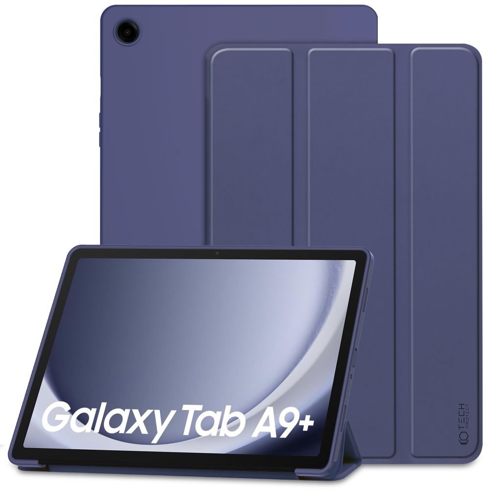 SCHUTZHÜLLE / HÜLLE FÜR SAMSUNG GALAXY TAB A9+ PLUS 11.0 X210 / X215 / X216 TECH-PROTECT SMARTCASE NAVY