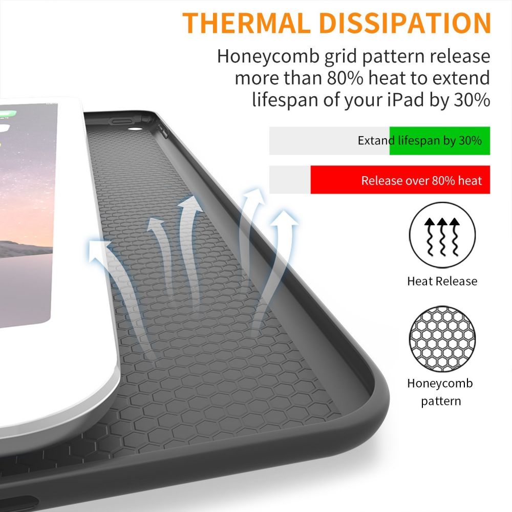 HÜLLE / COVER FÜR IPAD 9.7 5 / 6 / 2017-2018 TECH-PROTECT SMARTCASE SCHWARZ