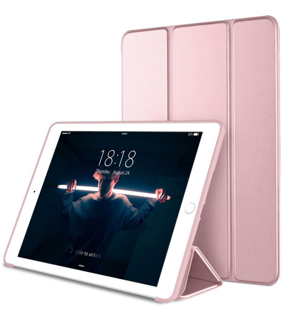 HÜLLE / COVER FÜR IPAD 9.7 5 / 6 / 2017-2018 TECH-PROTECT SMARTCASE ROSÉ GOLD