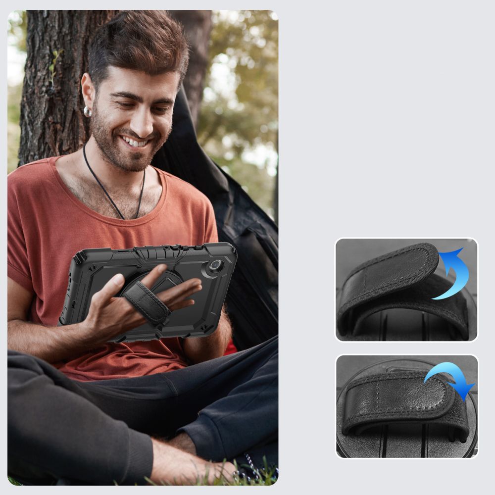 SCHUTZHÜLLE / HÜLLE FÜR SAMSUNG GALAXY TAB A9+ PLUS 11.0 X210 / X215 / X216 TECH-PROTECT SOLID360 SCHWARZ