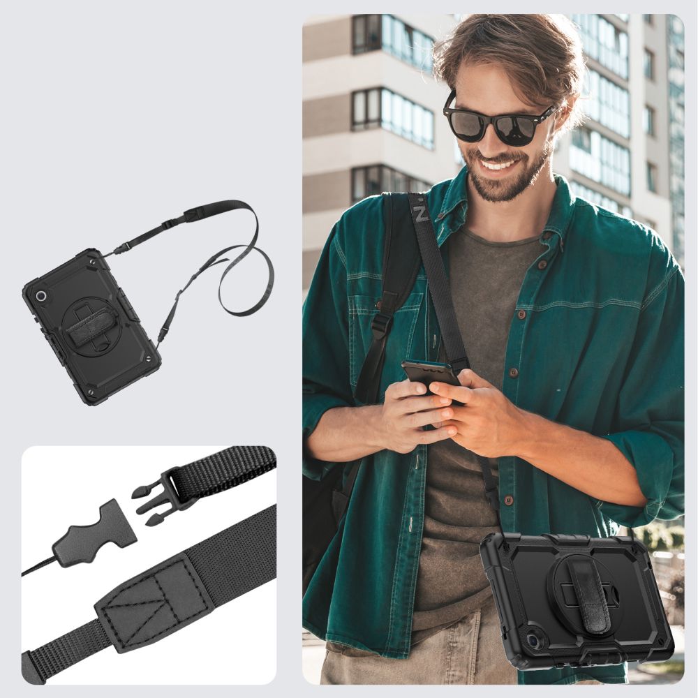 SCHUTZHÜLLE / HÜLLE FÜR SAMSUNG GALAXY TAB A9+ PLUS 11.0 X210 / X215 / X216 TECH-PROTECT SOLID360 SCHWARZ