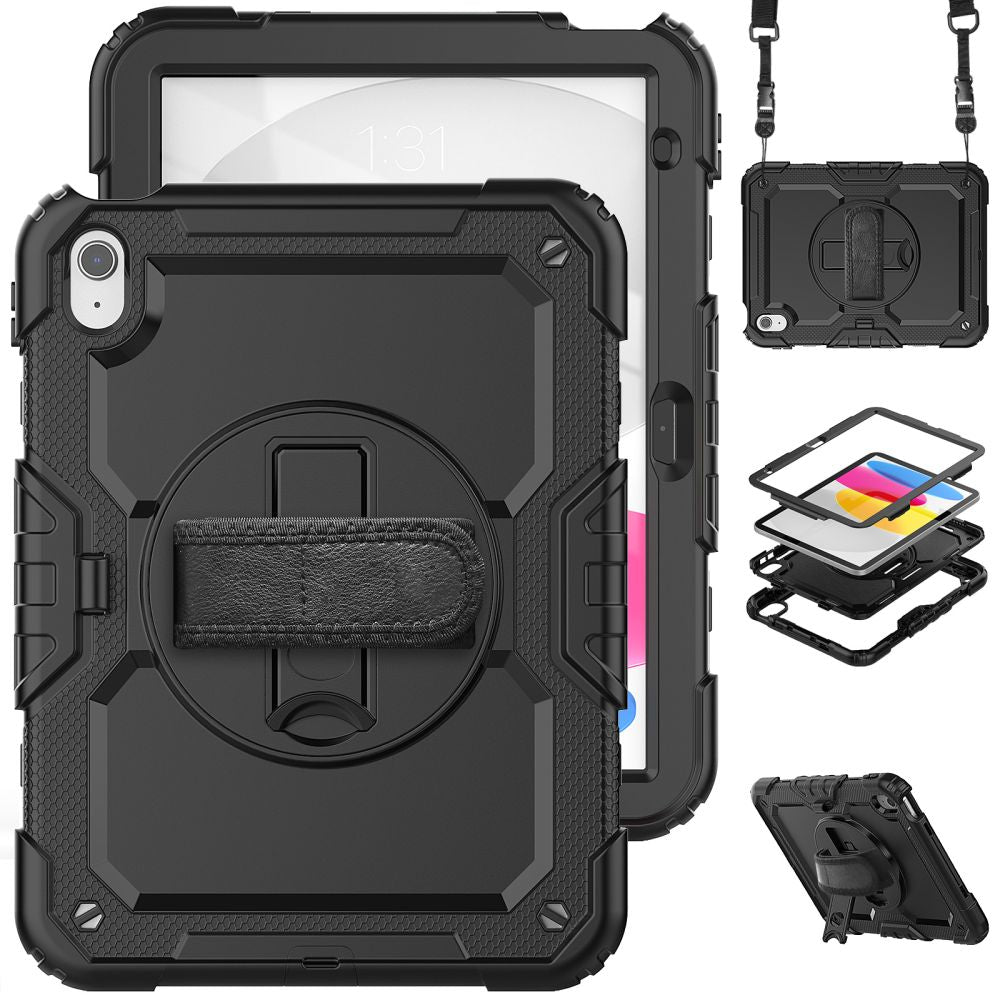 HÜLLE / COVER FÜR IPAD 10,9” 10 / 2022 / 11” 11 / 2025 TECH-PROTECT SOLID360 SCHWARZ
