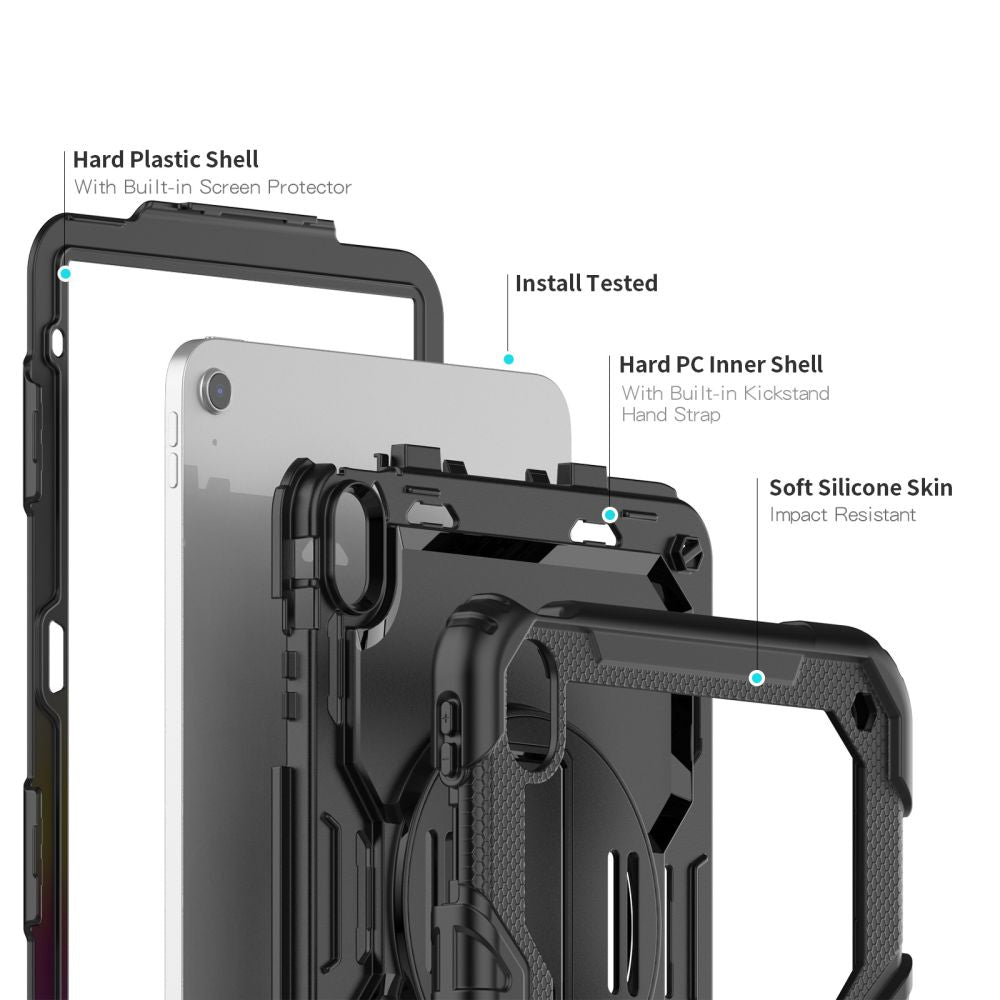 HÜLLE / COVER FÜR IPAD 10,9” 10 / 2022 / 11” 11 / 2025 TECH-PROTECT SOLID360 SCHWARZ