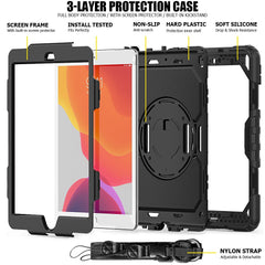 HÜLLE / COVER FÜR IPAD 10.2 7 / 8 / 9 / 2019-2021 TECH-PROTECT SOLID360 SCHWARZ