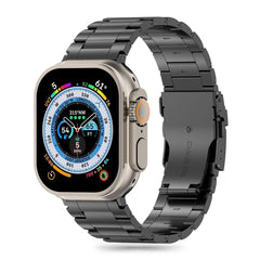 TECH-PROTECT ARMBAND EDELSTAHL FÜR APPLE WATCH 4 / 5 / 6 / 7 / 8 / 9 / SE / ULTRA 1 / 2 (42 / 44 / 45 / 49 MM) SCHWARZ